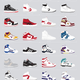 Illustration for article titled Iconic basketball and running sneakers from the 80s and 90s
